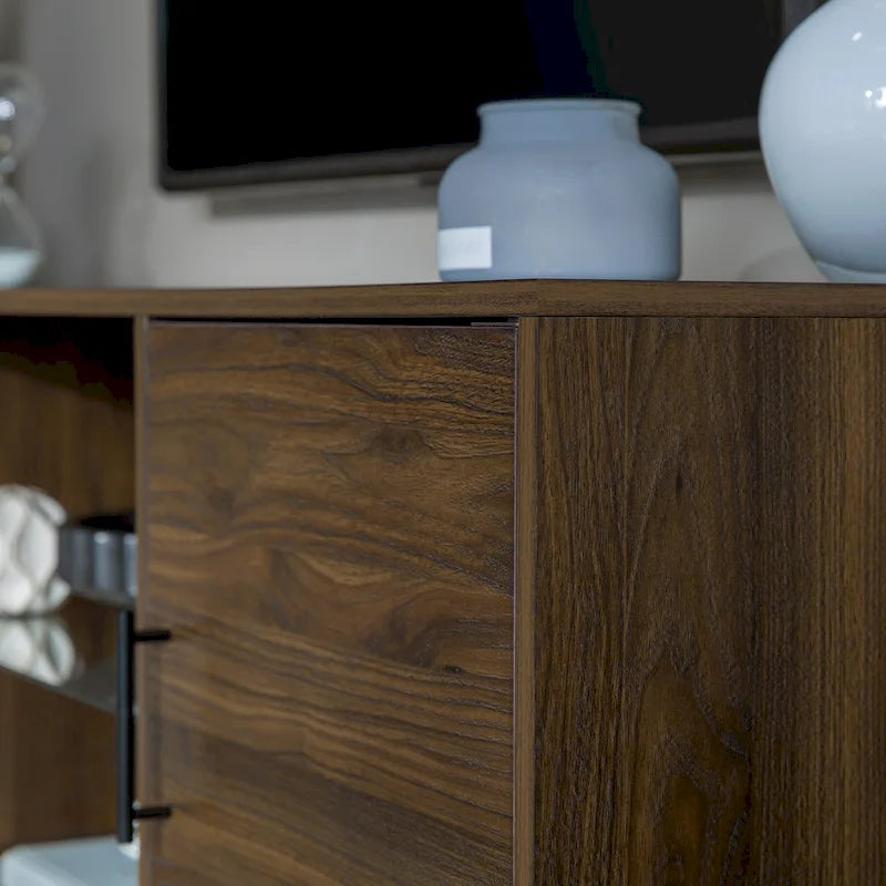 60-inch Mid-Century Modern 2-Door TV Stand