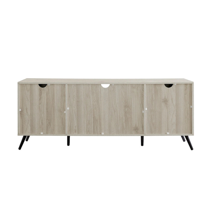 60-inch Mid-Century Modern 2-Door TV Stand