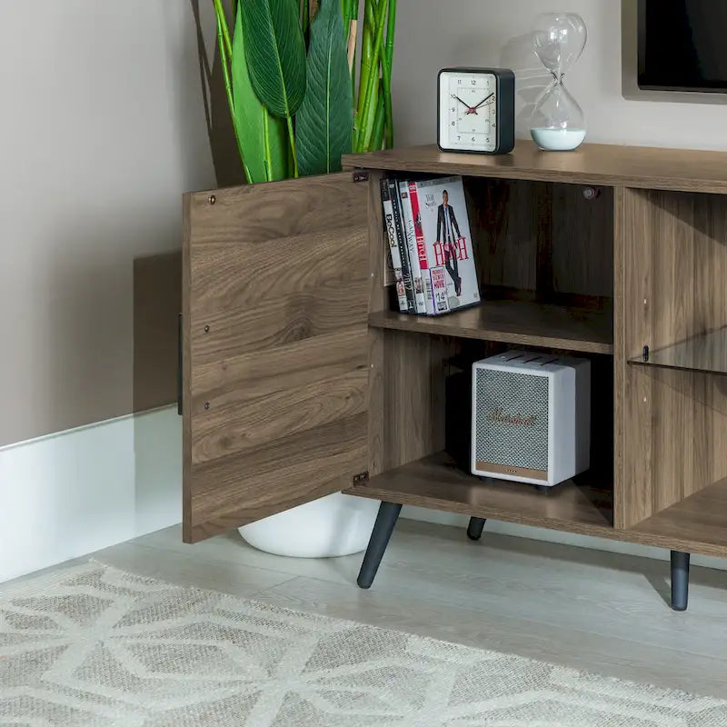60-inch Mid-Century Modern 2-Door TV Stand