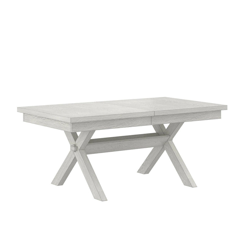 90-inch Modern Solid Wood Rectangular Extendable Dining Table