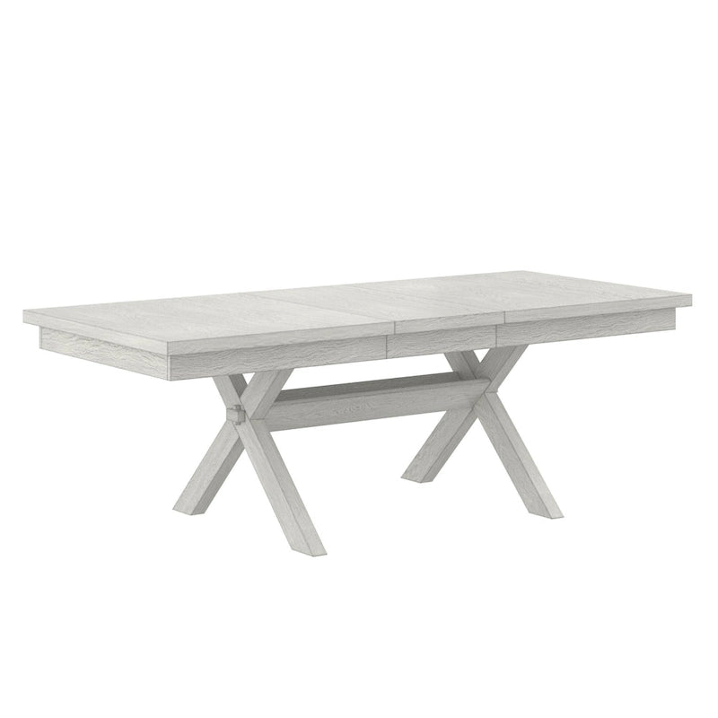 90-inch Modern Solid Wood Rectangular Extendable Dining Table