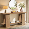 70.8" Modern 2-Tier Console Table for Entryway - Brown