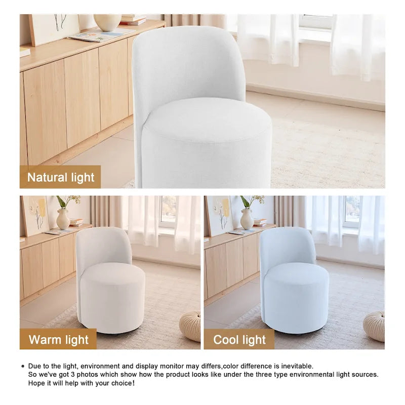Luxury Upholstered Armless Dining Chair