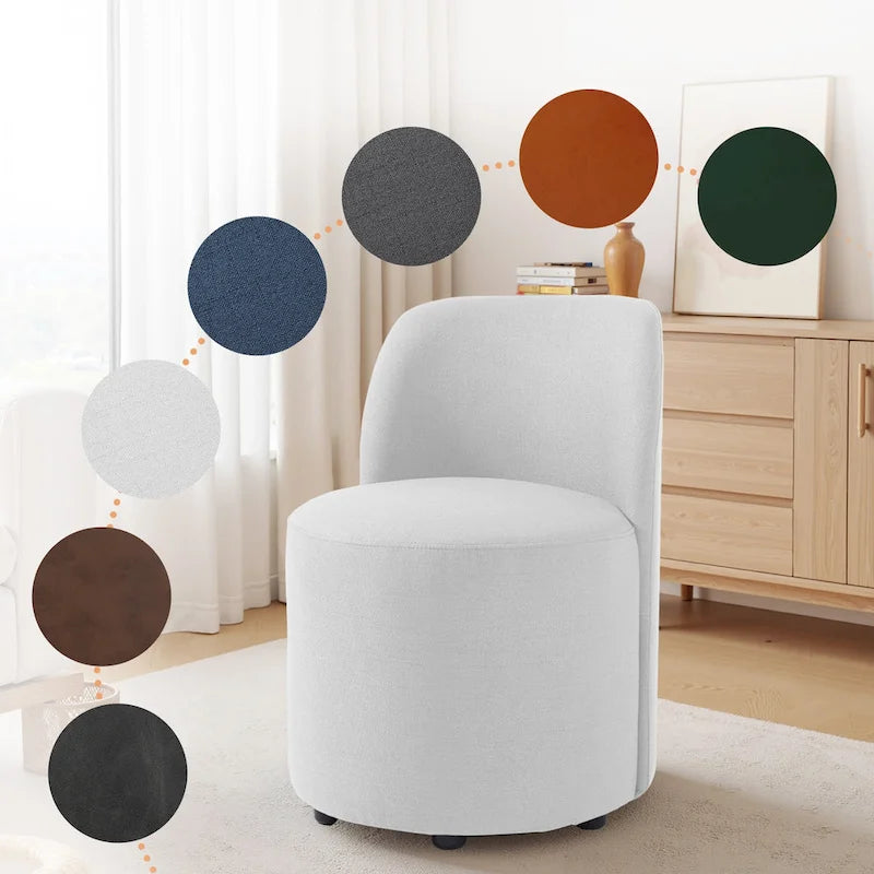 Luxury Upholstered Armless Dining Chair