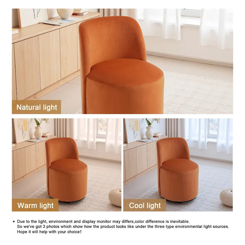 Luxury Upholstered Armless Dining Chair
