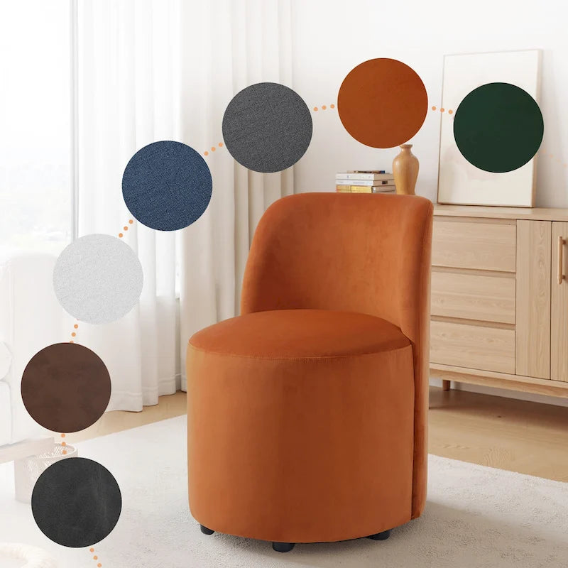 Luxury Upholstered Armless Dining Chair