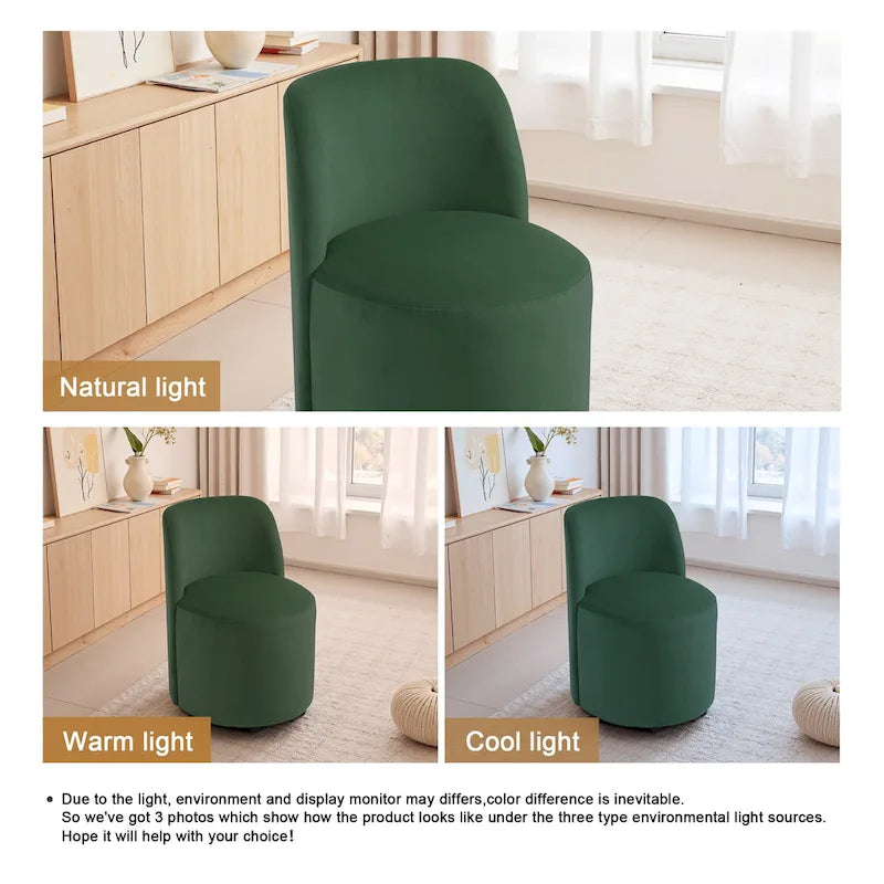 Luxury Upholstered Armless Dining Chair