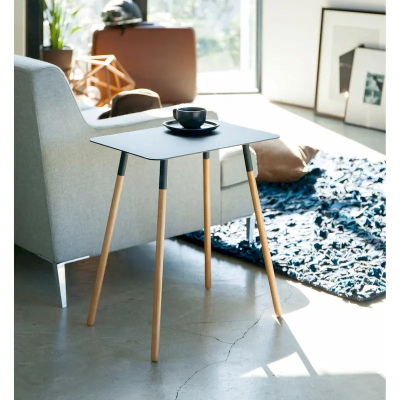 Steel Side Table, Holds 22 lbs - 11.81W x 17.72D x 19.69H inches