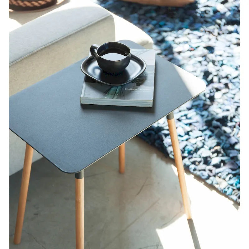 Steel Side Table, Holds 22 lbs - 11.81W x 17.72D x 19.69H inches