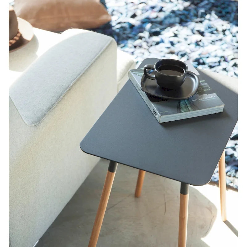 Steel Side Table, Holds 22 lbs - 11.81W x 17.72D x 19.69H inches