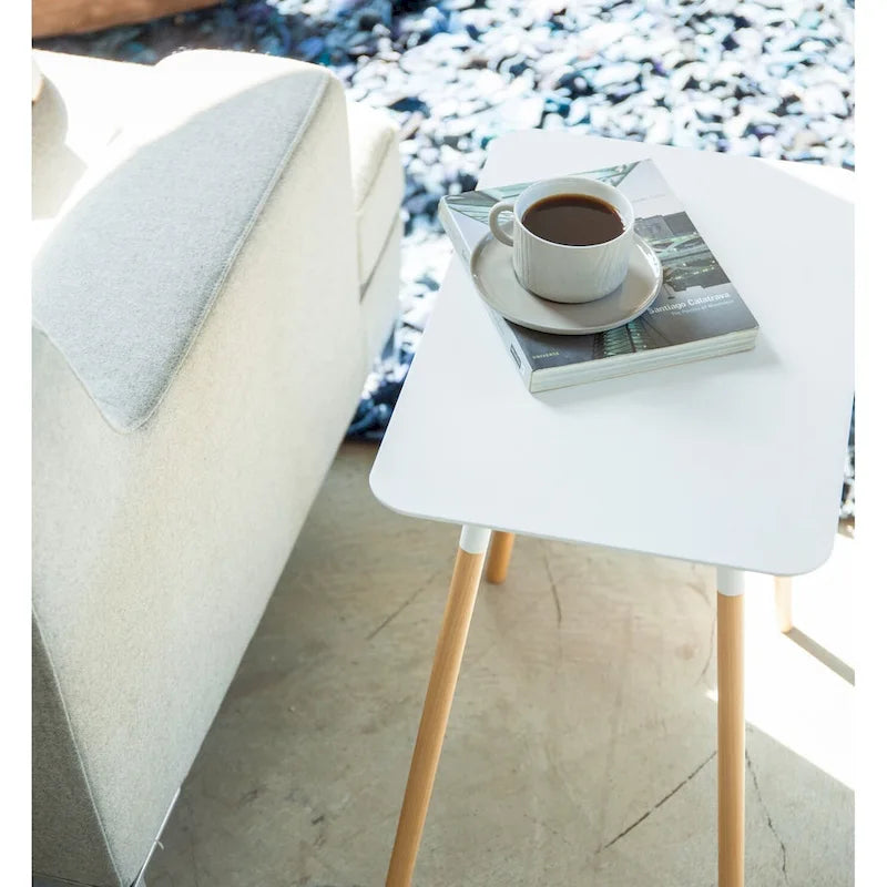 Steel Side Table, Holds 22 lbs - 11.81W x 17.72D x 19.69H inches
