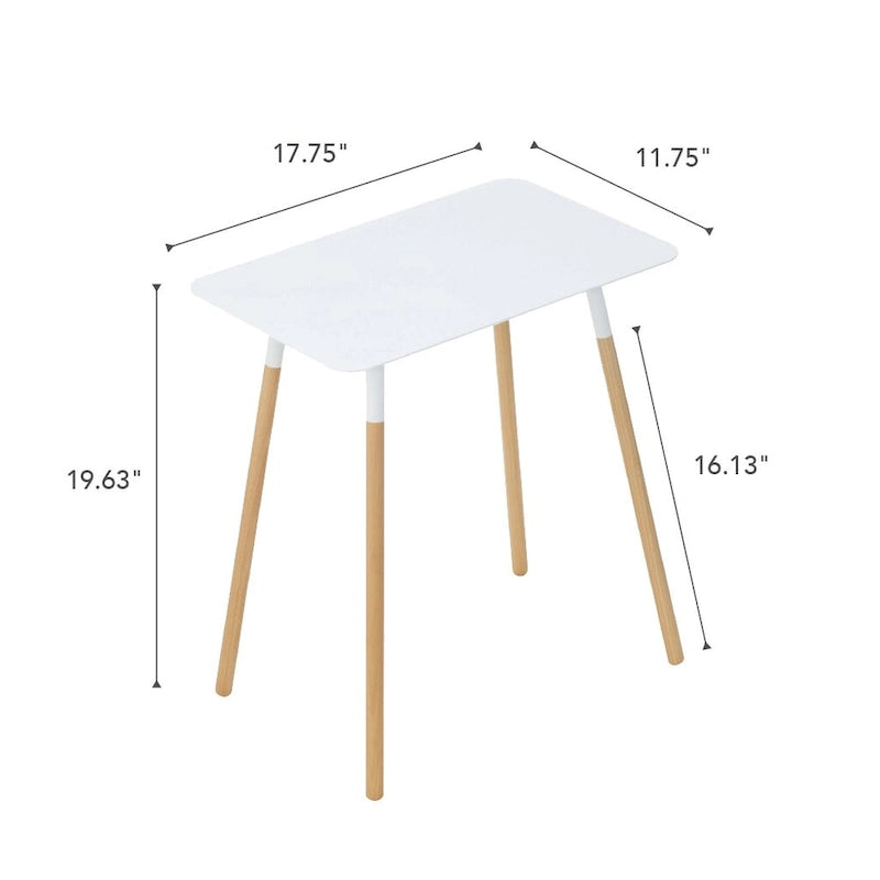 Steel Side Table, Holds 22 lbs - 11.81W x 17.72D x 19.69H inches