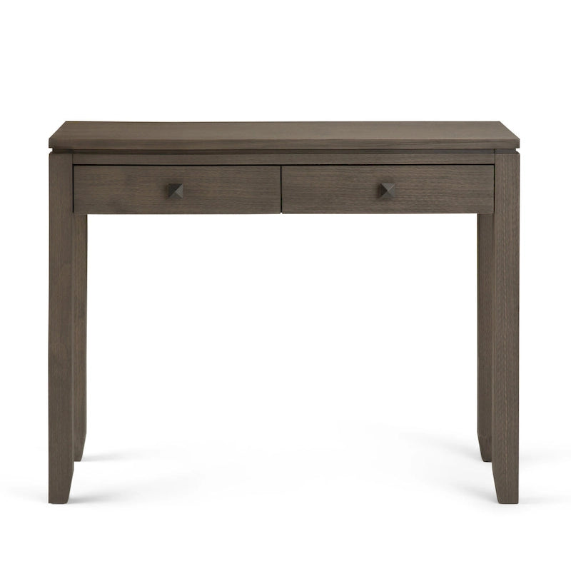 Solid Wood 38-inch Wide Contemporary Console Sofa Table with 2 Drawers