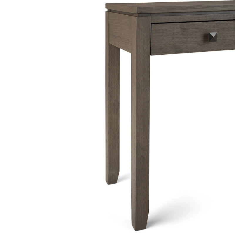 Solid Wood 38-inch Wide Contemporary Console Sofa Table with 2 Drawers