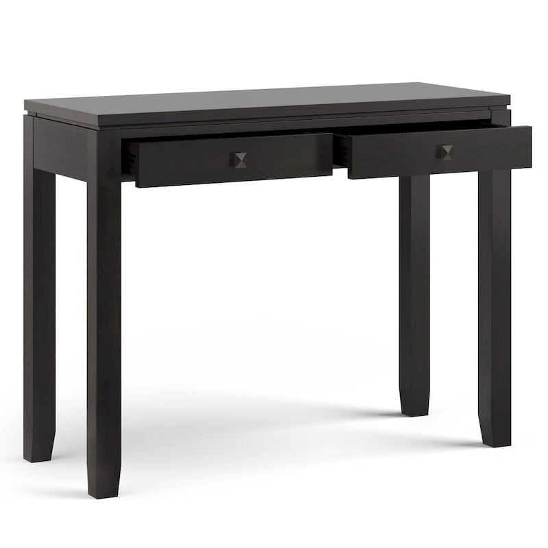 Solid Wood 38-inch Wide Contemporary Console Sofa Table with 2 Drawers