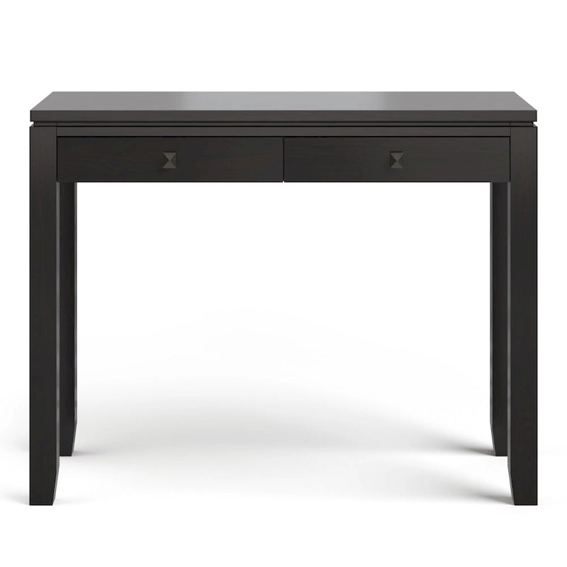 Solid Wood 38-inch Wide Contemporary Console Sofa Table with 2 Drawers
