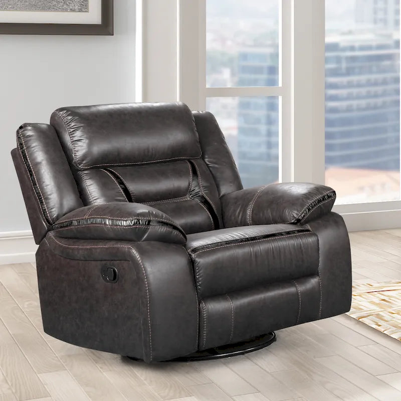 Manual Motion Recliner, Dark Chestnut