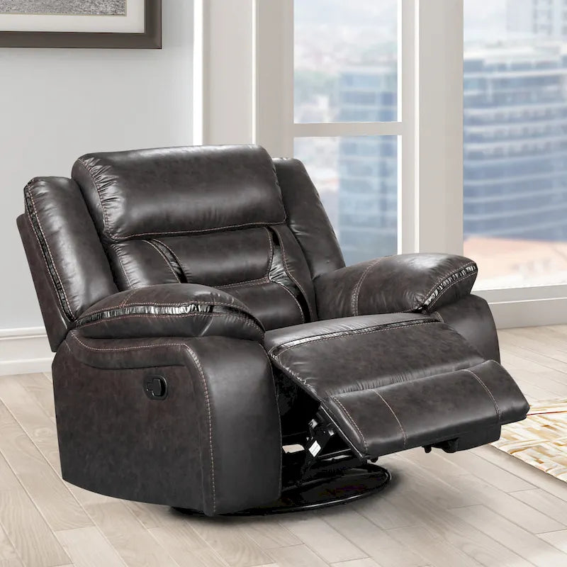 Manual Motion Recliner, Dark Chestnut