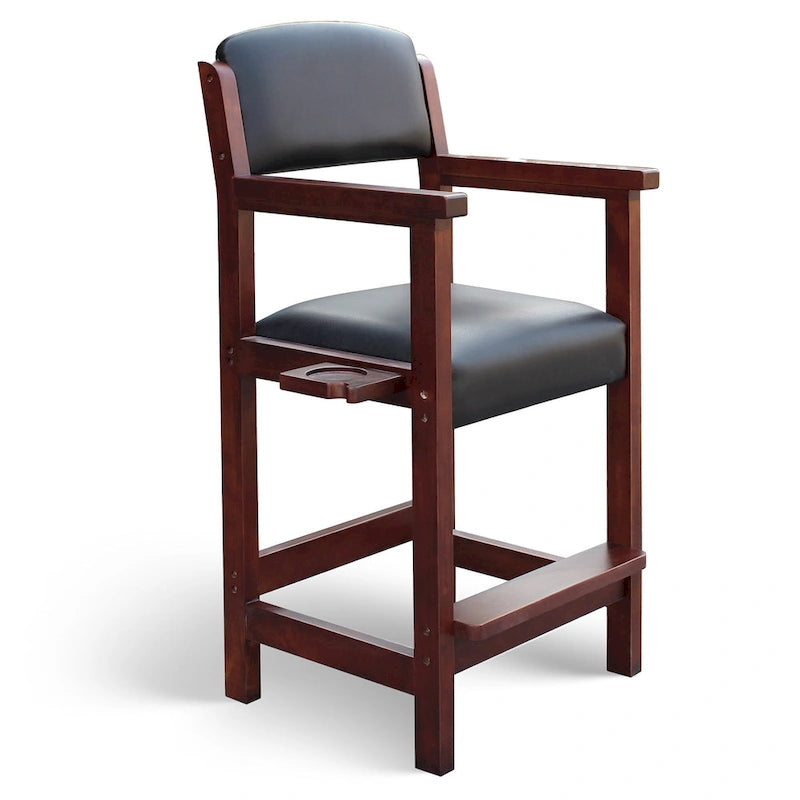 30-inch High Top Spectator Chair with Drink Holder and Cue Rest