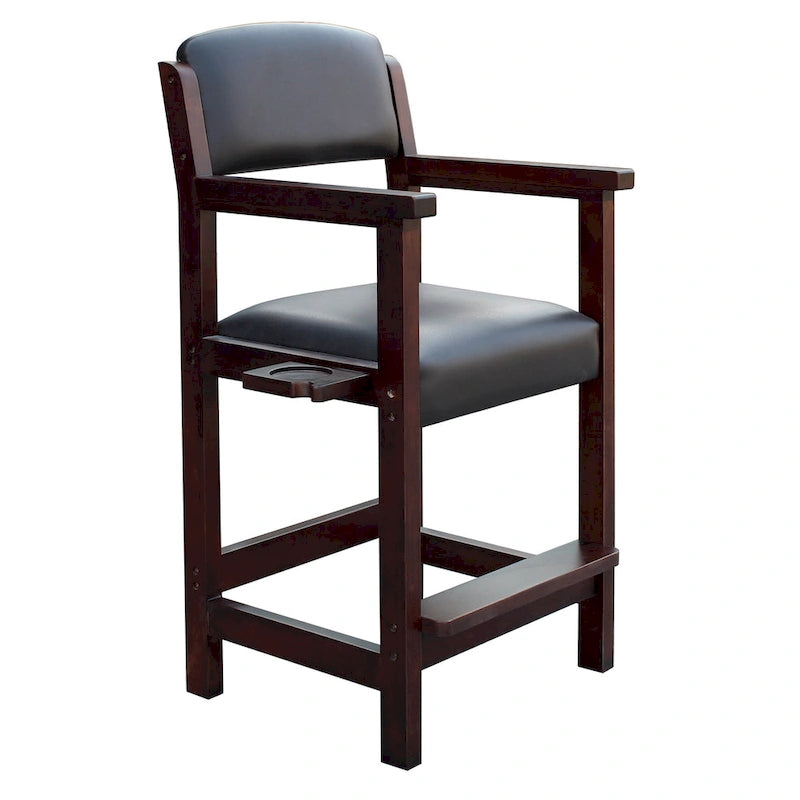 30-inch High Top Spectator Chair with Drink Holder and Cue Rest