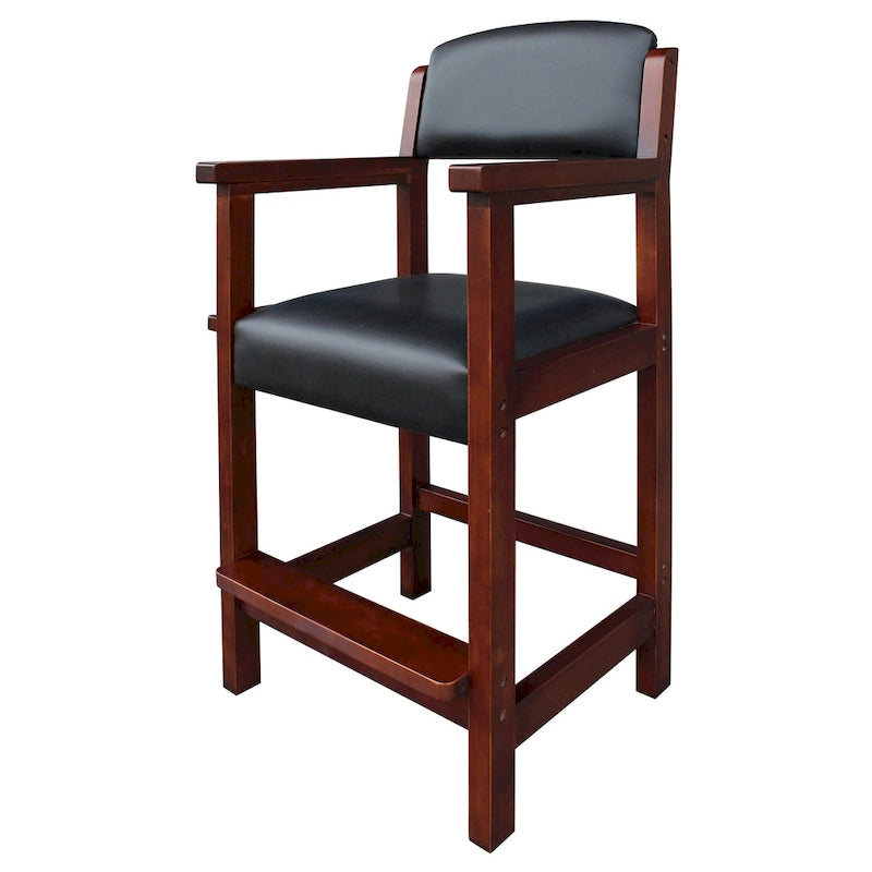 30-inch High Top Spectator Chair with Drink Holder and Cue Rest