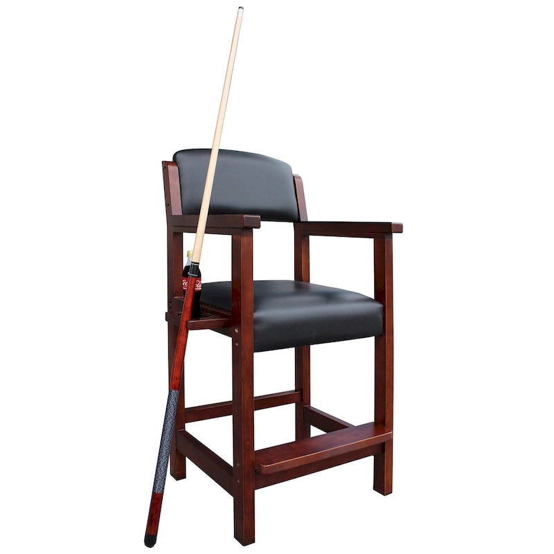 30-inch High Top Spectator Chair with Drink Holder and Cue Rest