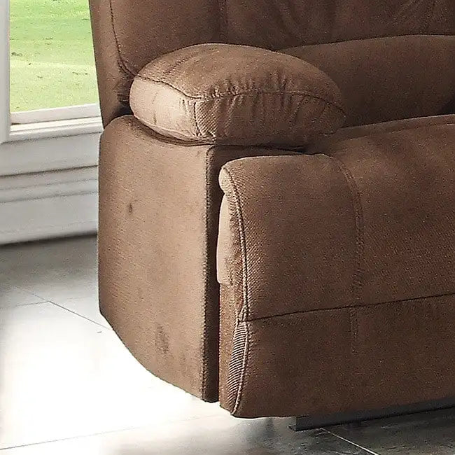 Transitional Polyester Sectional with Dual Recliners and Massager