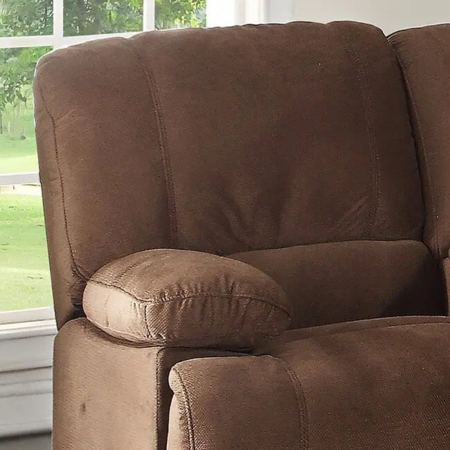 Transitional Polyester Sectional with Dual Recliners and Massager