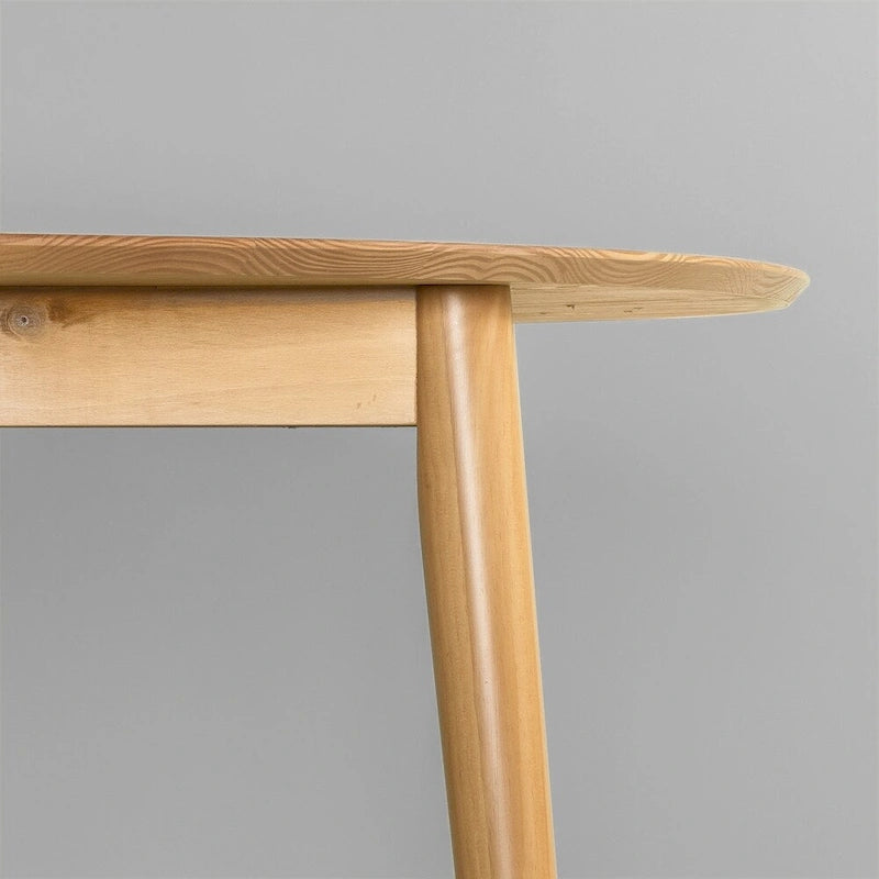42-inch Mid-Century Round Wood Dining Table - Brown