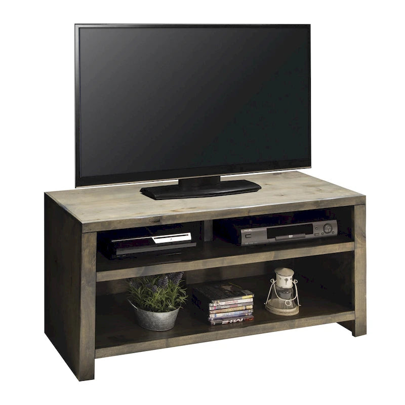 48-inch TV Stand, No Assembly Required, Barnwood Finish