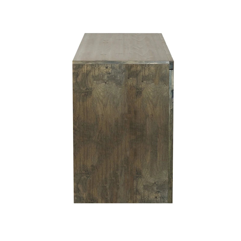 48-inch TV Stand, No Assembly Required, Barnwood Finish
