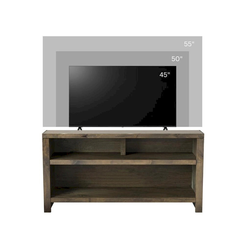 48-inch TV Stand, No Assembly Required, Barnwood Finish