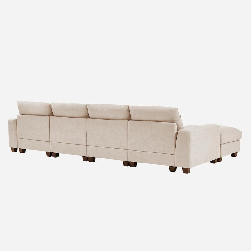 Convertible L-Shape Sectional Sofa with Reversible Chaise