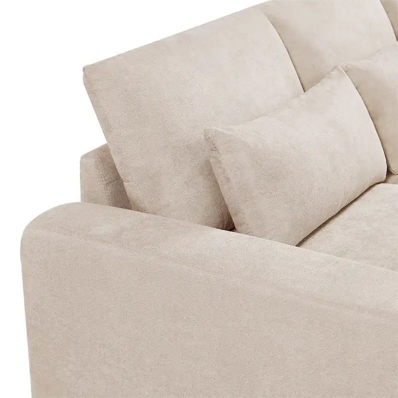 Convertible L-Shape Sectional Sofa with Reversible Chaise