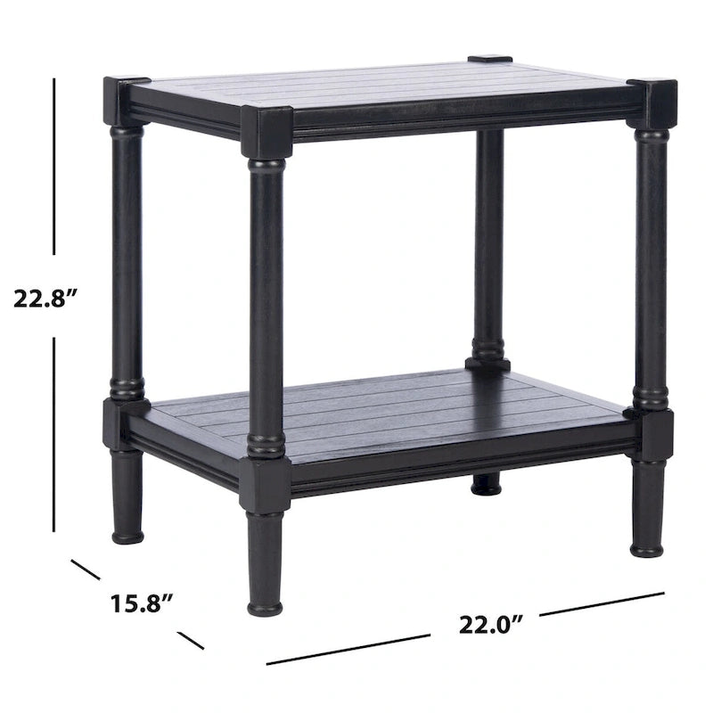 Rectangle Accent Table with Turned Legs - 22W x 15.8L x 22.8H