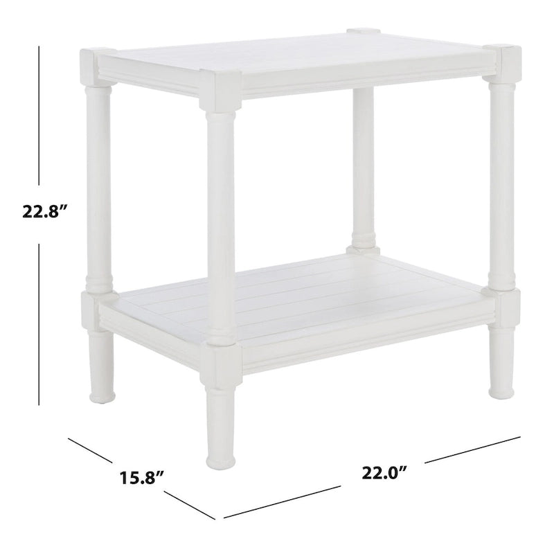 Rectangle Accent Table with Turned Legs - 22W x 15.8L x 22.8H