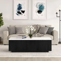 48" Rectangular Coffee Table with Faux Marble Top