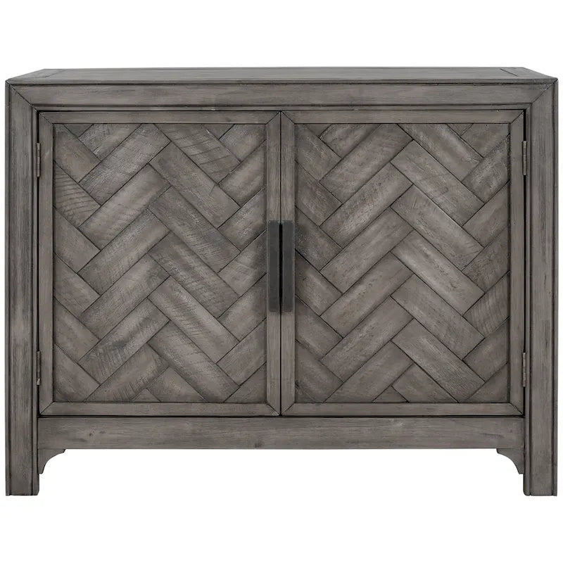 Vintage-Style Storage Cabinet with 2 Doors and 2 Shelves