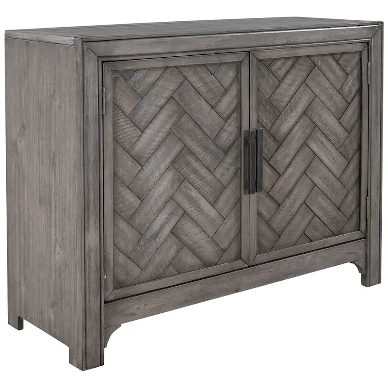 Vintage-Style Storage Cabinet with 2 Doors and 2 Shelves