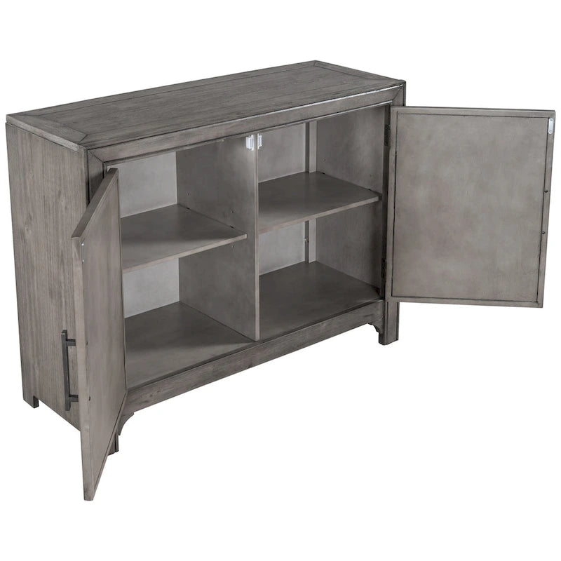 Vintage-Style Storage Cabinet with 2 Doors and 2 Shelves