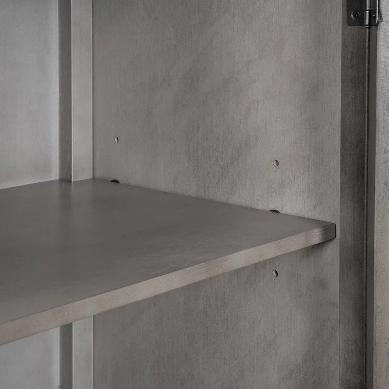 Vintage-Style Storage Cabinet with 2 Doors and 2 Shelves