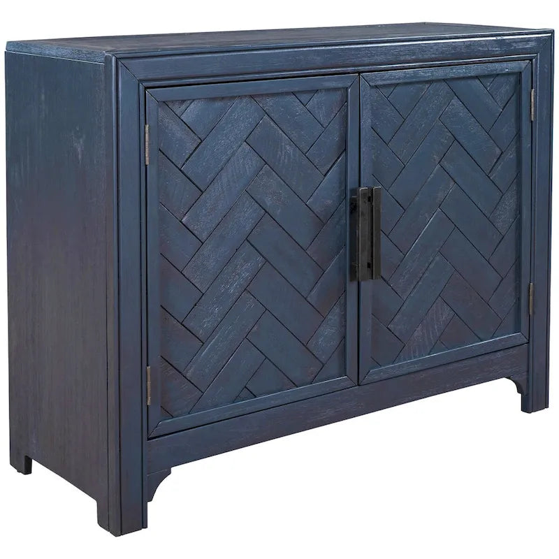 Vintage-Style Storage Cabinet with 2 Doors and 2 Shelves