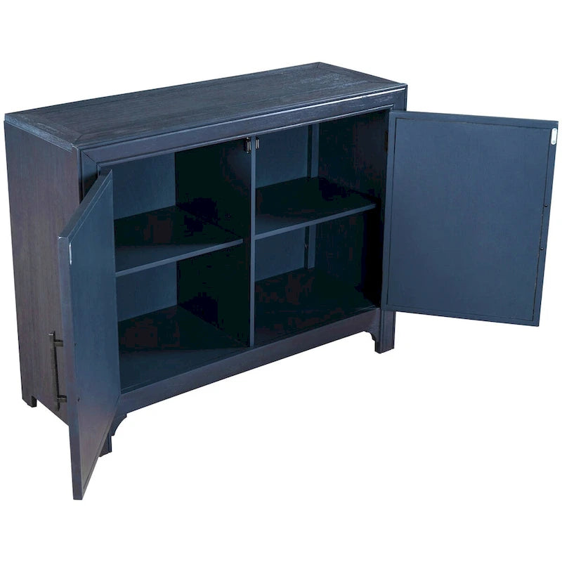 Vintage-Style Storage Cabinet with 2 Doors and 2 Shelves