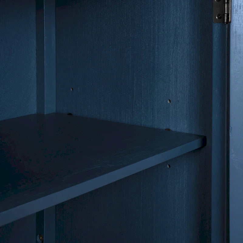 Vintage-Style Storage Cabinet with 2 Doors and 2 Shelves