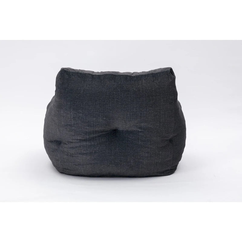 Cotton Linen Bean Bag Chair with Memory Foam Fill