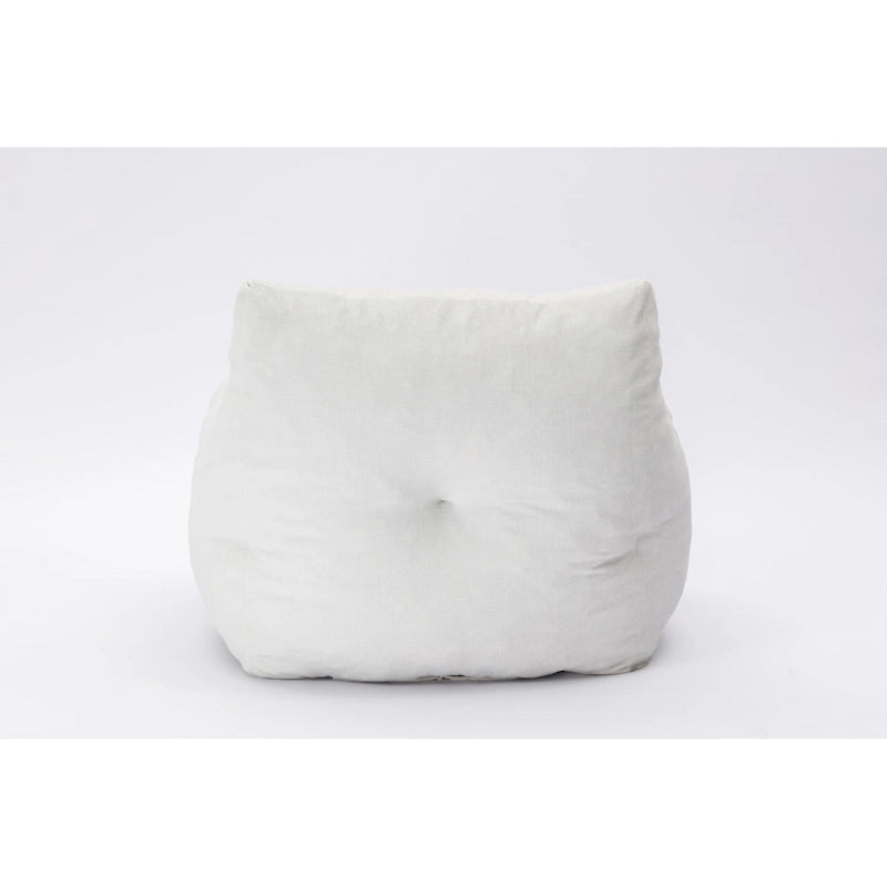 Cotton Linen Bean Bag Chair with Memory Foam Fill
