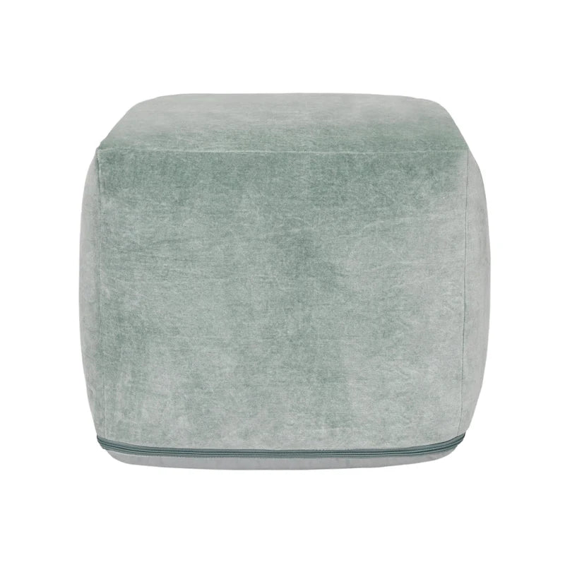 18" Velvet Pouf Ottoman