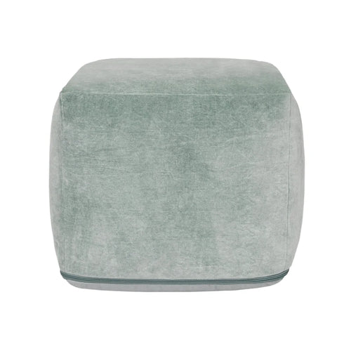 18" Velvet Pouf Ottoman
