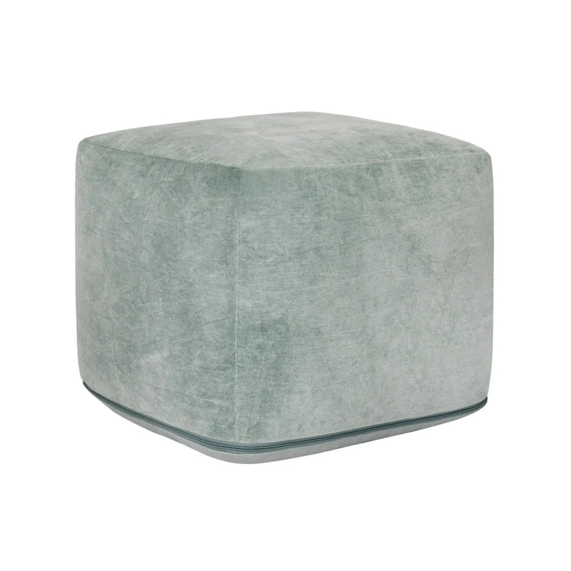 18" Velvet Pouf Ottoman