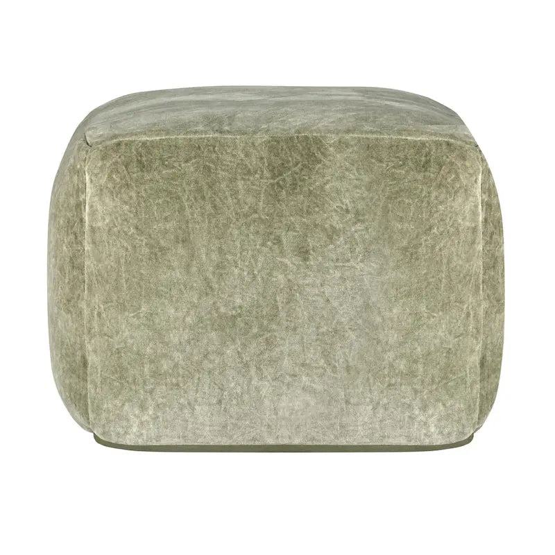 18" Velvet Pouf Ottoman